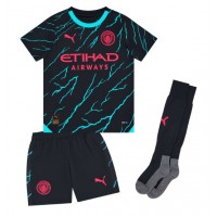 Koszulka piłkarska Manchester City Matheus Nunes #27 Strój Trzeci dla dzieci 2023-24 tanio Krótki Rękaw (+ Krótkie spodenki)